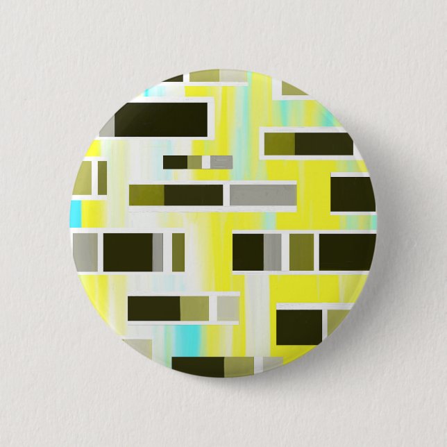 Badge Rond 5 Cm Composition jaune (Devant)