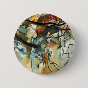 Badge Rond 5 Cm Composition Kandinsky V Peinture Abstraite