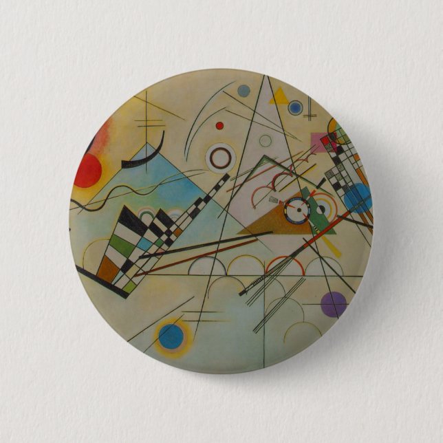 Badge Rond 5 Cm Composition Kandinsky VIII (Devant)