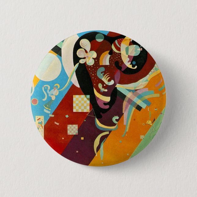 Badge Rond 5 Cm Compositon Abstrait Kandinsky IX (Devant)