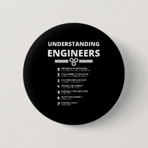 Badge Rond 5 Cm Comprendre les ingénieurs - Ingénieur sarcastique