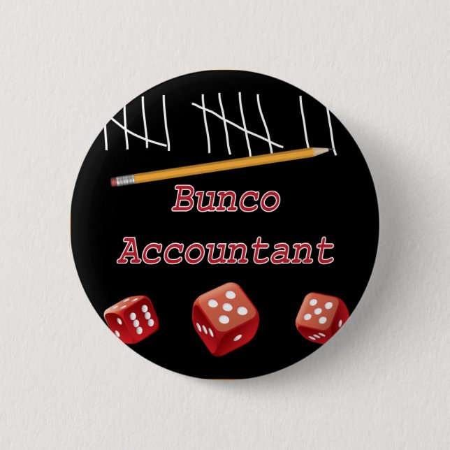 Badge Rond 5 Cm Comptable de Bunco (Devant)