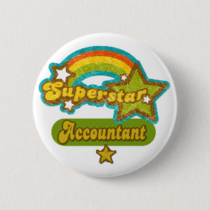Badge Rond 5 Cm Comptable de superstar