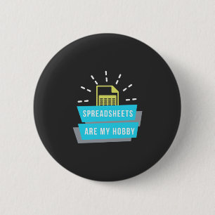 Badge Rond 5 Cm Comptable Loisirs Sont Feuilles De Calcul