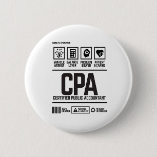 Badge Rond 5 Cm comptable public agréé - CPA