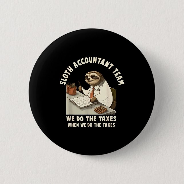 Badge Rond 5 Cm Comptable saison fiscale jour comptabilité fiscali (Devant)