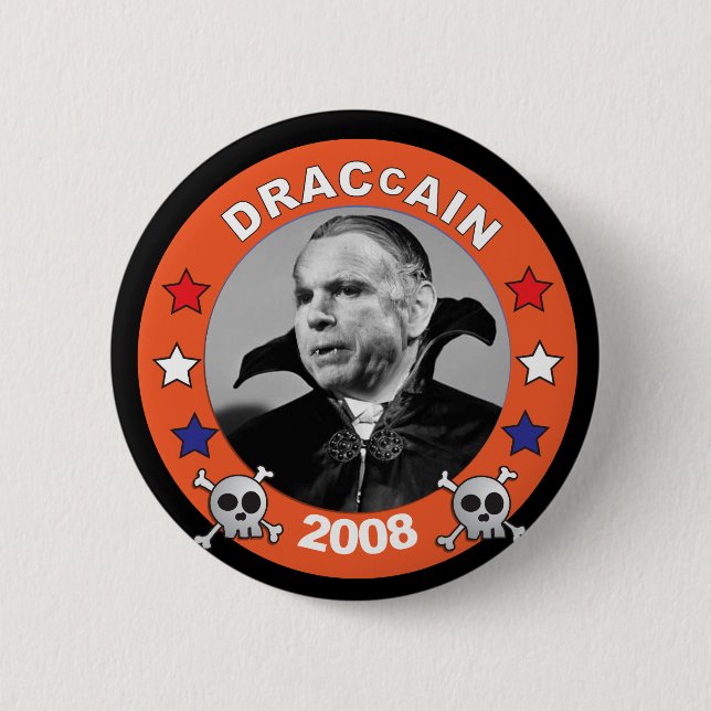 Badge Rond 5 Cm Compte DracCain 2008 (Devant)