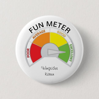 Badge Rond 5 Cm Compteur amusant ! Bouton - Wingrider Karen