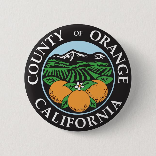 Badge Rond 5 Cm Comté d'Orange (Devant)