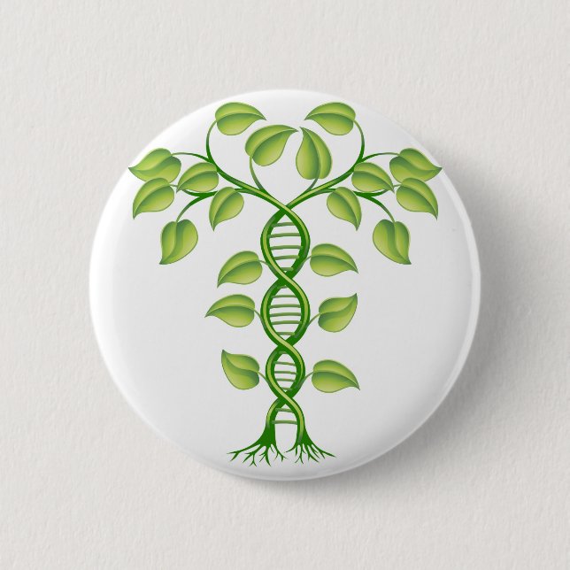 Badge Rond 5 Cm Concept de plante d'ADN (Devant)