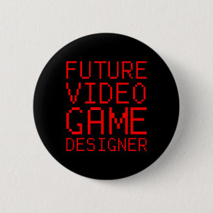 Badge Rond 5 Cm Concepteur de jeux vidéo Enfants