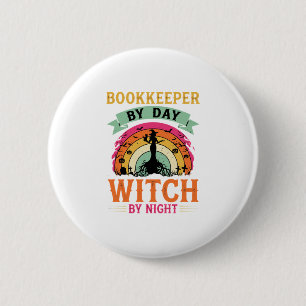 Badge Rond 5 Cm Concepteur de tenue de sorcière de nuit et de comp