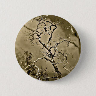 BADGE ROND 5 CM CONCEPTION ABSTRAITE AVEC ILLUSION DE BRANCHES D'A