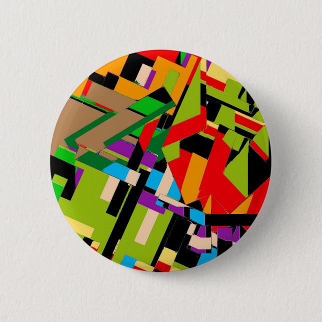 Badge Rond 5 Cm Conception abstraite brillante (Devant)