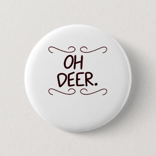 Badge Rond 5 Cm Conception artistique créative Alastor Oh Deer