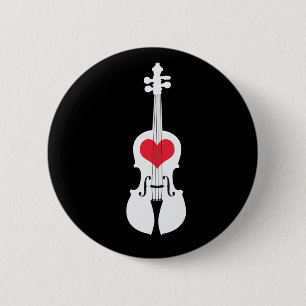 Badge Rond 5 Cm Conception Bouton-Classique de cadeau de violon