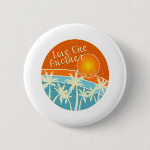 Badge Rond 5 Cm Conception chrétienne d'amour les uns les autres