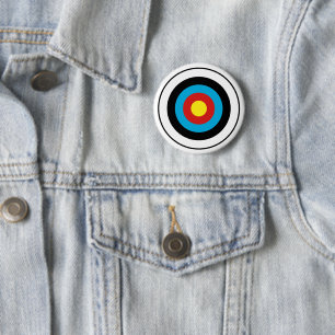 Badge Rond 5 Cm Conception cible Bullseye