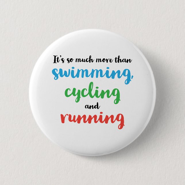 Badge Rond 5 Cm Conception cool et originale du triathlon pour les (Devant)
