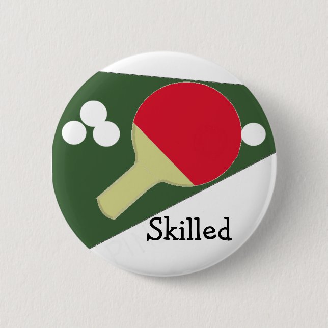 Badge Rond 5 Cm Conception cool Ping Pong (Devant)