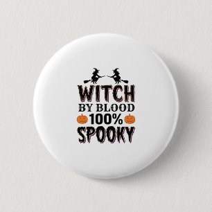 Badge Rond 5 Cm Conception d'ADN de sorcière Humour épouvantable d