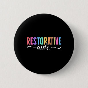 Badge Rond 5 Cm Conception d'aide réparatrice Unisexe-Adultes Noir