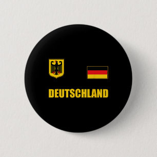 Badge Rond 5 Cm Conception d'Allemagne Vêtements Allemagne Tenue V