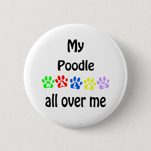 Badge Rond 5 Cm Conception de balades de caniche