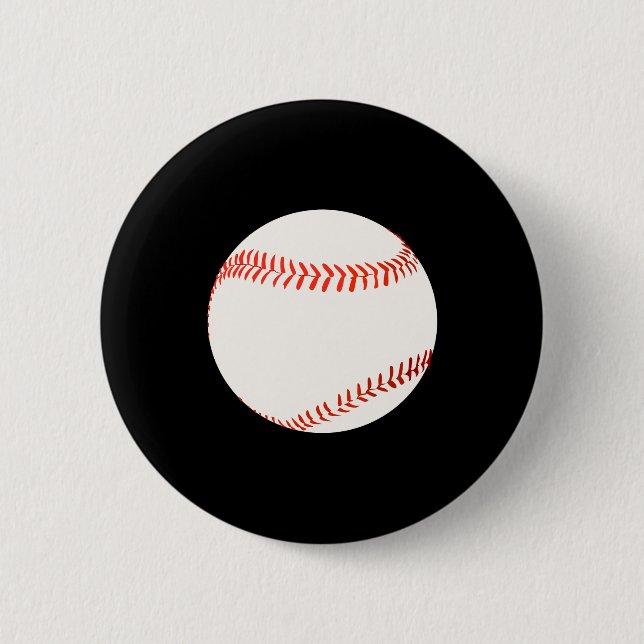 Badge Rond 5 Cm Conception de baseball (Devant)