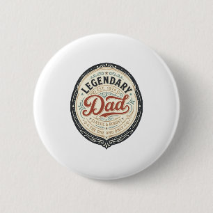 Badge Rond 5 Cm Conception de chemise à gravure vintage Legendary