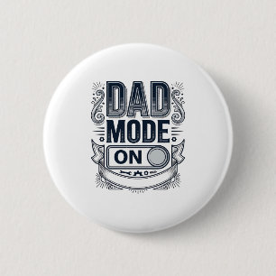 Badge Rond 5 Cm Conception de chemise à gravure vintage Mode Papa