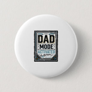 Badge Rond 5 Cm Conception de chemise à gravure vintage Mode Papa