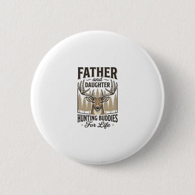Badge Rond 5 Cm Conception de chemise de cerf pour compagnons de c (Devant)