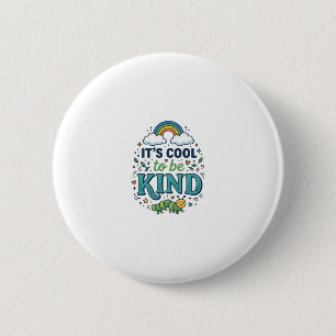 Badge Rond 5 Cm Conception de chemise de chenille arc-en-ciel Cool