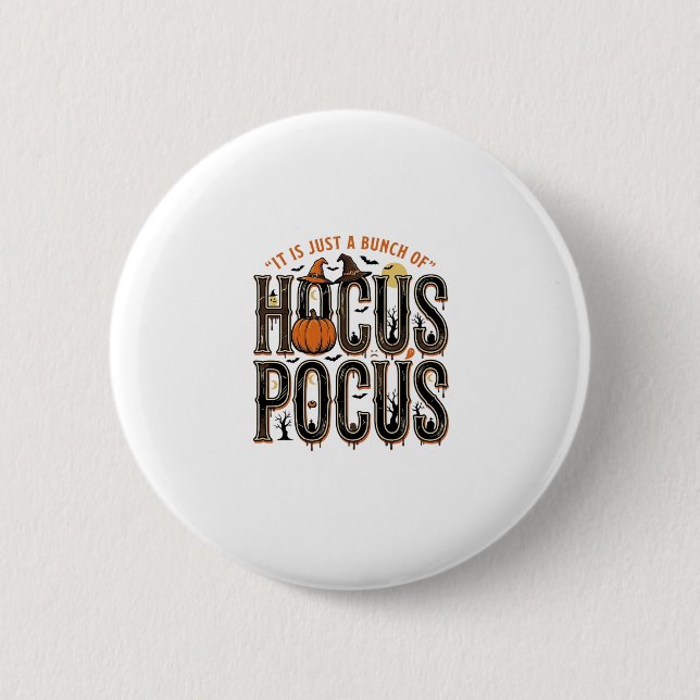 Badge Rond 5 Cm Conception de chemise de citrouille d'Halloween Ho (Devant)