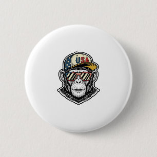 Badge Rond 5 Cm Conception de chemise de lunettes de soleil patrio