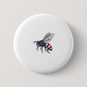 Badge Rond 5 Cm Conception de chemise graphique vectorielle d'abei