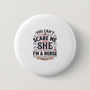 Badge Rond 5 Cm Conception de chemise Halloween vintage m'inquiéte