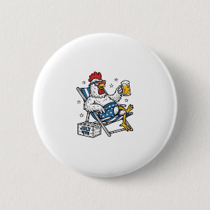 Badge Rond 5 Cm Conception de chemise patriotique de bière de poul