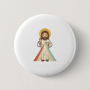 Badge Rond 5 Cm Conception de chemise vectorielle de bénédiction r