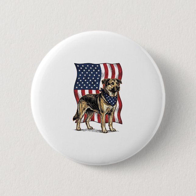 Badge Rond 5 Cm Conception de chemise vectorielle de drapeau de ch (Devant)
