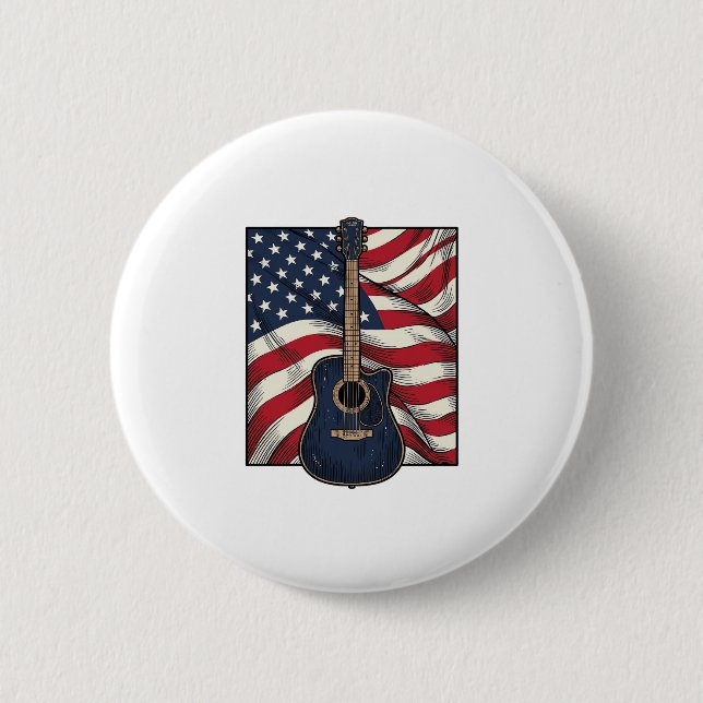 Badge Rond 5 Cm Conception de chemise vectorielle drapeau patrioti (Devant)