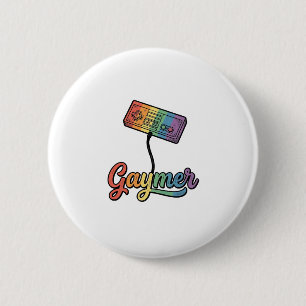 Badge Rond 5 Cm Conception de chemise vectorielle Gaymer Rainbow G