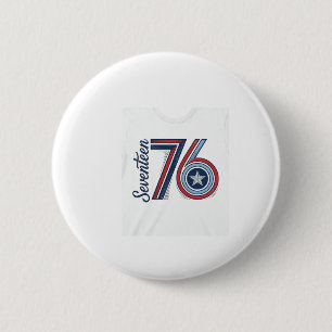 Badge Rond 5 Cm Conception de chemise vectorielle patriotique Vint