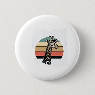 Badge Rond 5 Cm Conception de chemise vectorielle Safari Coucher d