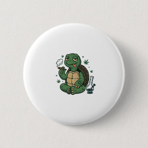 Badge Rond 5 Cm Conception de chemise vectorielle tortue stoner vi