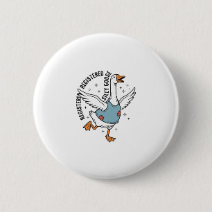 Badge Rond 5 Cm Conception de chemise vectorielle vintage Silly Go