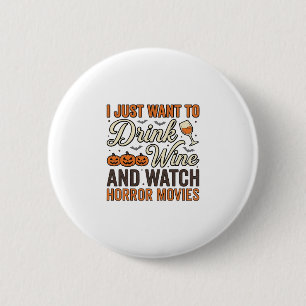 Badge Rond 5 Cm Conception de chemise vintage de films d'horreur d