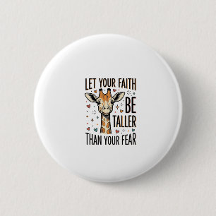 Badge Rond 5 Cm Conception de chemise vintage inspirante girafe de