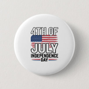 Badge Rond 5 Cm Conception de chemise vintage pour la fête de l'in